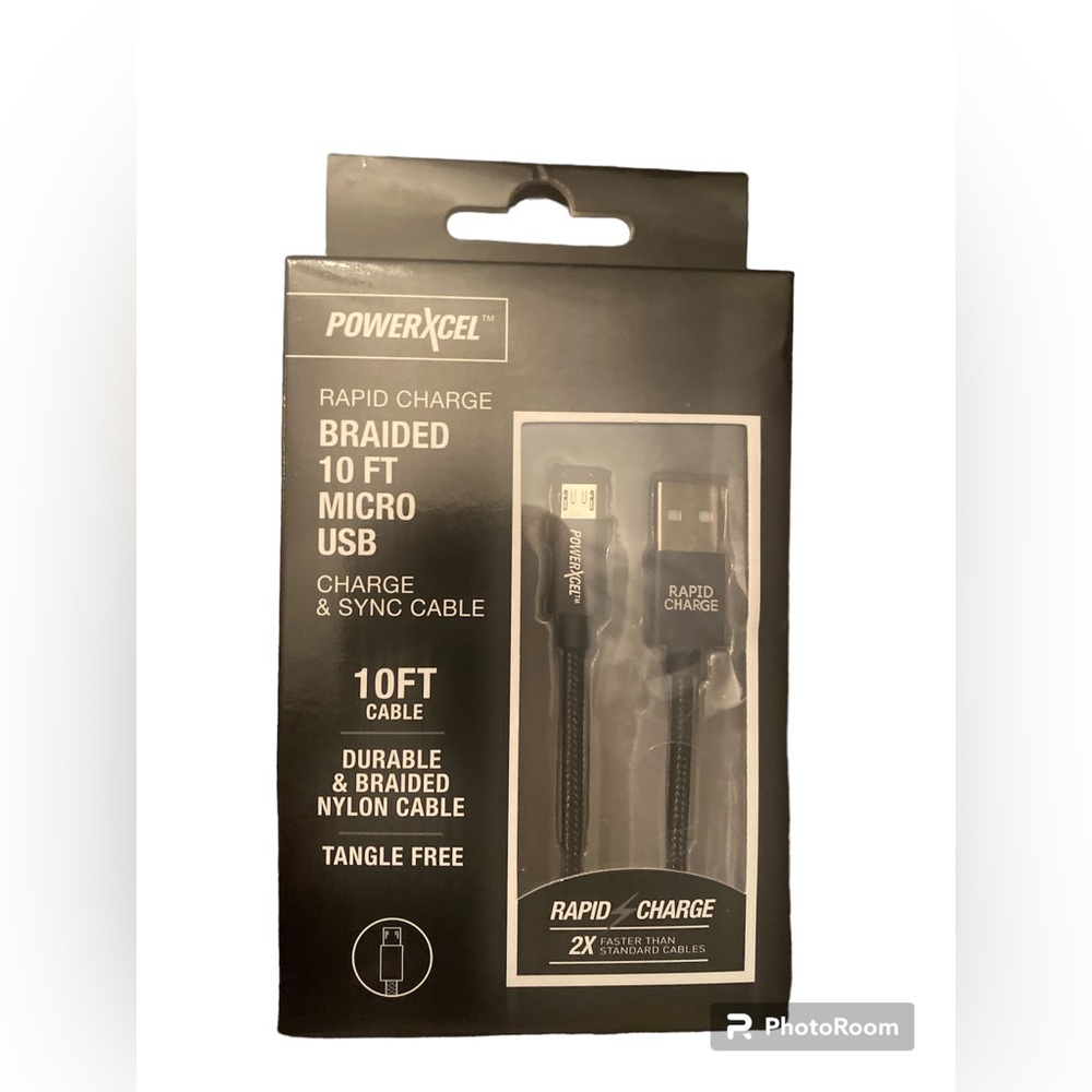 Rapid charge 10Ft micro Ian charge and sync cable